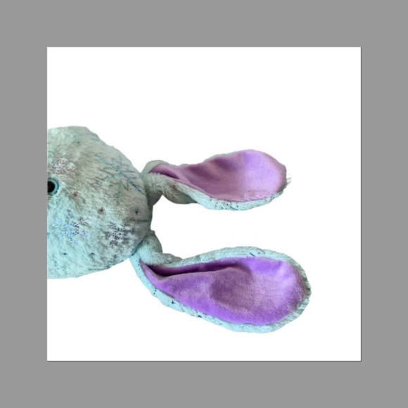 Build A Bear Blue Snowflake Stuffed Bunny Rabbit - Picture 7 of 10